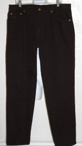 BIJAN ONE HUNDRED % $895 BROWN RELAXED FIT DENIM JEANS 38 MINT