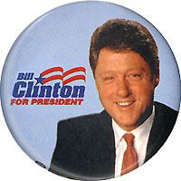 1992 Bill Clinton Democratic Primary Campaign Button