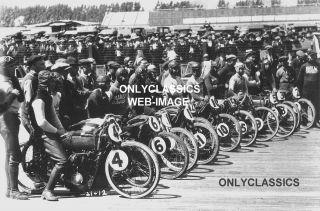 1921 Beverly Hills CA Merkel Harley Indian Motorcycle Board Track 