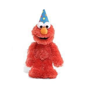 Gund Sesame Street Plush Talking Happy Birthday Elmo