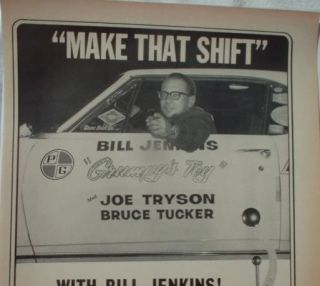 drag racing bill jenkins monza pennzoil original ad up for auction a 