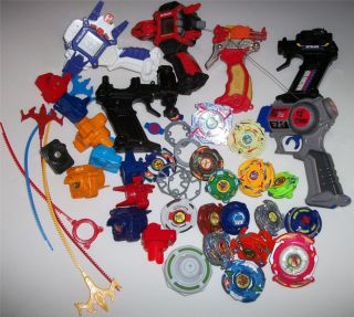 Beyblade Lot of Beyblades Launchers More Great Gift