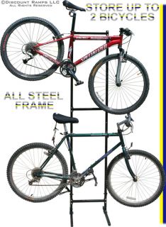 Freestanding Bicycle Storage Rack 2 Bike Hanger Stand
