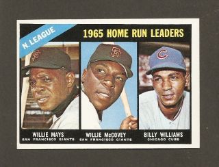   Home Run Leaders Willie Mays Billy Williams Near Mint McCovey