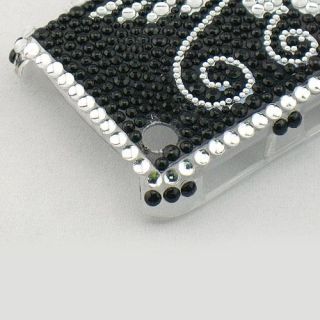 rhinestone bling hard back blackberry 8520 case 100 % new fashionable 