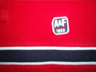 Abercrombie Fitch Polo Shirt Sewn A F Logo Large