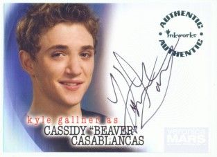 Kyle Gallner Cassidy Autograph A 15 Veronica Mars S2