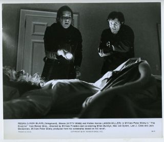 Photo~Linda Blair & Jason Miller in The Exorcist (1973) horror