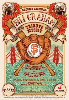 Bill Graham Tribute Night San Francisco Giants Poster not Bobblehead 