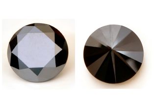 Natural Loose Black Diamond 9 21 Ct Round Brilliant Cut