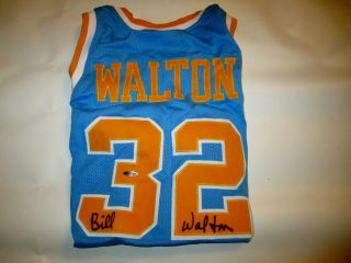 BILL WALTON SIGNED AUTOGRAPHED JERSEY NCAA UCLA + BOSTON CELTICS UPPER 