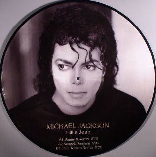 Michael Jackson Billie Jean 12 Vinyl Picture Disc Remix Single 