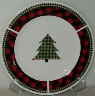 Christmas Quilt Plate David Carter Brown Majesticware Holiday Red 
