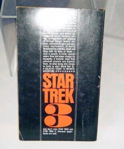 Star Trek 3 Adapted by James Blish 1969 Bantam Books 2nd Printing 