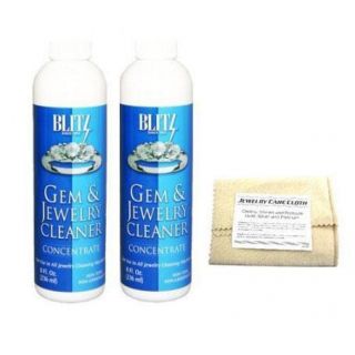 Blitz 8 oz Gem Gold Jewelry Diamond Cleaner Bottle Cleaning 