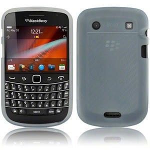 CLEAR WHITE Blackberry Bold Touch 9900 9930 Soft Silicone Shin Cover 