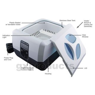 VGT1200H Sonic Wave Ultrasonic Cleaner Timer Watch Dental Jewellery 