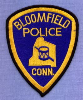 Bloomfield Connecticut Ct Police Patch Revolutionary War Musket Drum 