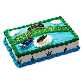   Cake Decorating Kit Topper Decoration Fishing Fish Birthday