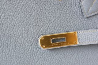 Hermes Birkin 35 Bag Bleu Lin Gold Hardware 2DIE4 Colour