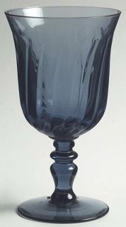   gorham crystal pattern gentry blue piece water glass goblet size 6