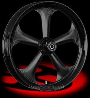 Colorado Custom Wheel Black Rear Buffalo 18 x 5 5 Harley 09 12 FLHX 