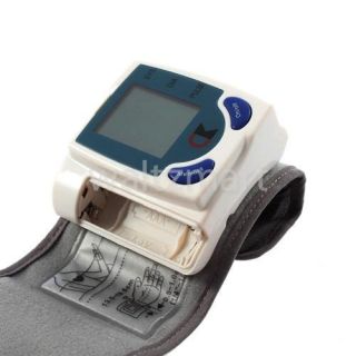 New Digital LCD Wrist Arm Blood Pressure Monitor Heart Rate Pulse 