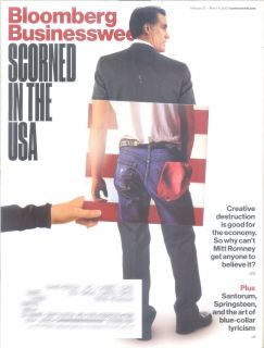 Bloomberg BusinessWeek Magazine Feb March 2012 Mitt Romney Bruce 