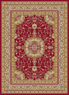 Red Area Rugs Oriental Medallion 5x8 Persian Formal
