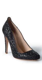 JEROME C ROUSSEAU Aizza Black Confetti Glitter Pumps Heels Shoes 36 6 