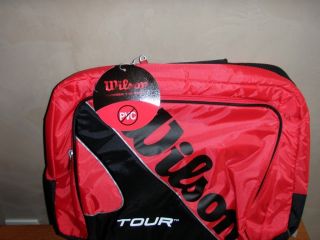 Wilson Pro Tour Messenger Red Black Tennis Bag