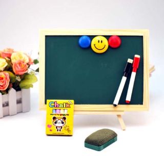 Magnetic Wooden Frame 2 Side Blackboard Chalk Duster
