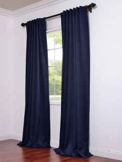 Eclipse Blue Pole Pocket Blackout Curtains Drapes