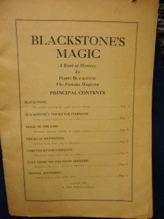 blackstone s magic a book of mystery