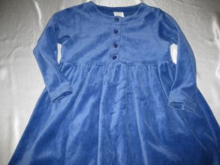 Baby Gap Blue Periwinkle Velour Dress 3 3T 3 T