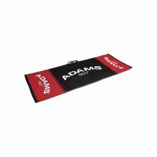 Adams Golf Players Towel (Black/Red/White, 16x32) NEW