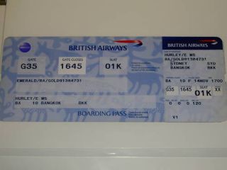 Elizabeth Hurley Boarding Pass from Lax Airport RARE