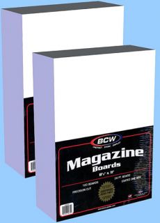 bcw magazine size backing boards acid free 200 count