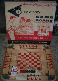 Vintage Antique Carrom Game Board Plays More Than 100 games Shampaine 