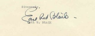 Earl Red Blaik Autograph Letter Army Football Coach 59