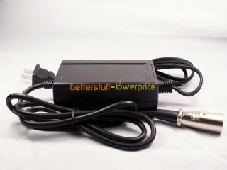 Scooter Battery Charger 24V 2A Male 3 Pin XLR USA Standard