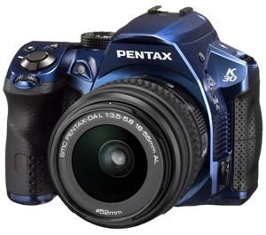   Digital SLR Camera with Da L 18 55mm Lens Kit Blue 027075218215
