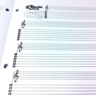 64 PG Blank Guitar Tablature Tab Sheet Manuscript Paper