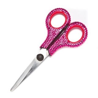   Pink Crystal Rhinestone Bling Embellished Office Desk Scissors