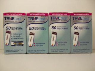   Diabetic Test Strips Exp 9 2013 Truetest Blood Glucose 4 Boxes