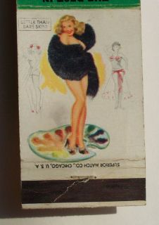 1950s Matchbook Sexy Pinup Joes Pizzeria Bloomfield NJ