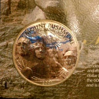  2001 Colorized U s Silver Eagle Dollar Coin