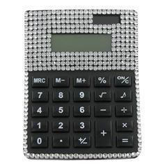 New Clear Rhinestone Bling Calculator Desk Office Supplies