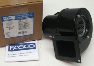 B75 Fasco Centrifugal Blower Assembly 75 CFM 3000 RPM 115 Volts