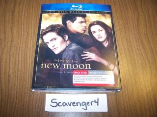 Twilight New Moon 2 Disc Blu Ray New SEALED Film Cell